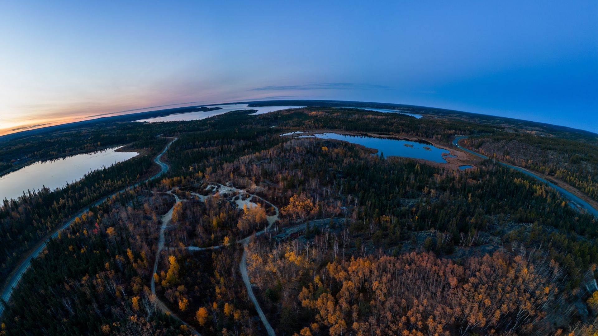 Drone view of NWT.